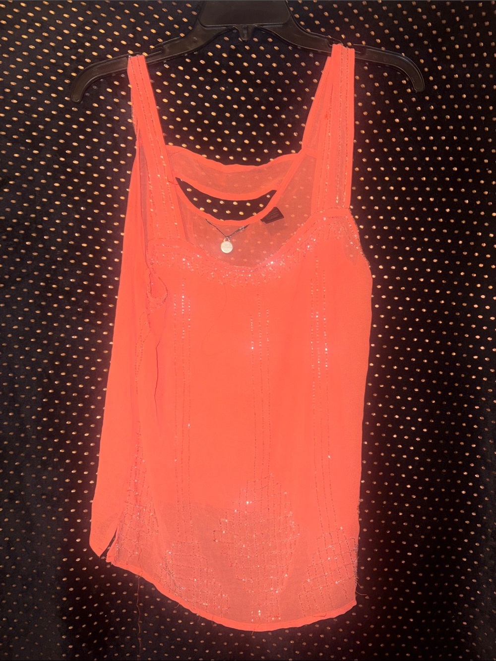 BKE Coral Sequin Tank Top